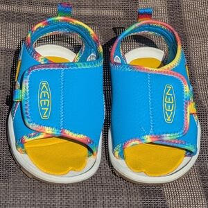 Keen Knotch River Open Toe Sandals For Toddler Size 5, Vivid Blue, Like New